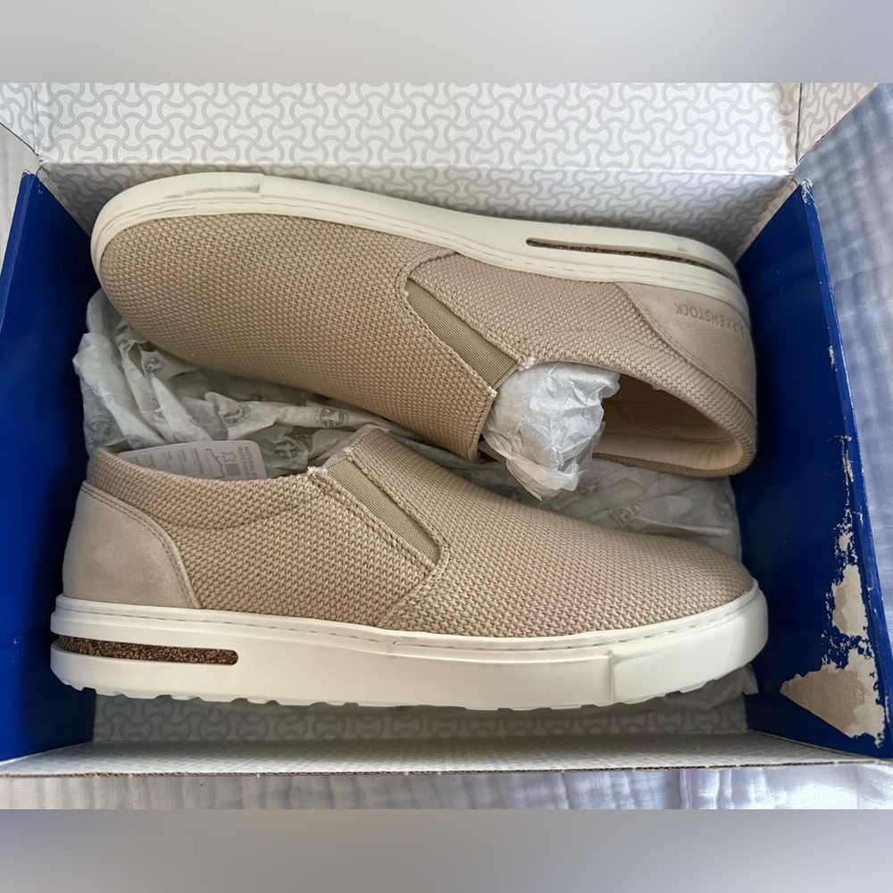 NWT Birkenstock Oswego Canvas-Suede Slip-On Size 42 Regular/Wide